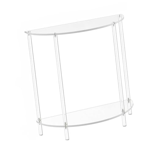 KAHDGSS Praktische Clelar Acryl Zwei Ebenen Seitentisch Organisatoren Für Wohnzimmer Oder Schlafzimmer Mehrzweck Und Robuste Designs von KAHDGSS