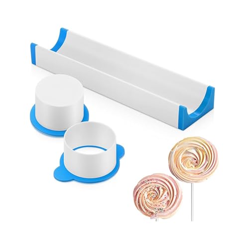 KAHDGSS Runde Kuchenschneider Maker Schimmelpilz Set Mit Tablett Mit Safe Plastik Und Ergonomischen Designs Zum Mühelos Backen Von Dickem Kuchenschneidemittel Schimmelpilz Set von KAHDGSS