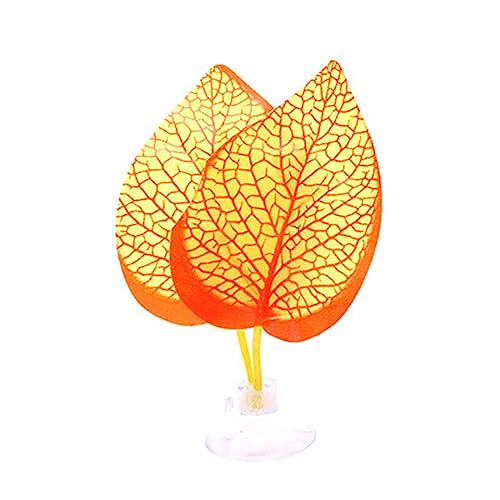 KAHDGSS Saugnapfbecher Blattpolster Rastendes Bett Bettafish Hängemattenbett Fischtank Laichengelände Aquarien Dekoration Für Betta Fische von KAHDGSS