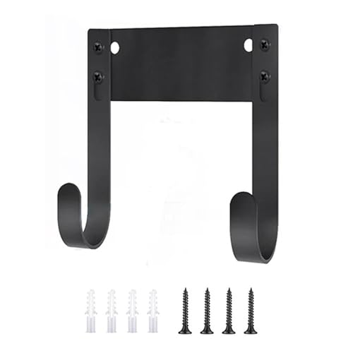 KAHDGSS Stabiler Metall-Bügelbretthaken, ideal für Schlafzimmer, Waschküche oder Lagerbereiche, Bügelbrett-Aufhänger, schwarzer Bügelbrett-Haken von KAHDGSS