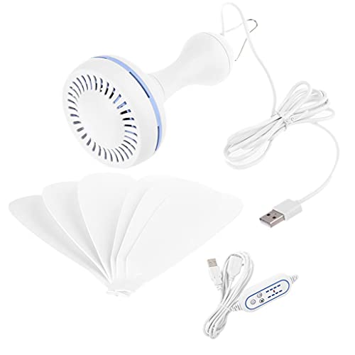 KAHDGSS Tragbarer 8-Stunden Timer 4 Getriebewindgeschwindigkeitsdecke USB Zeltventilat KAHDGSS Tragbarer 8-Stunden Timer 4 Getriebewindgeschwindigkeitsdecke USB Zeltventilat von KAHDGSS