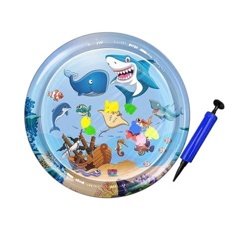 KAHDGSS Verdicktes aufblasbares Kühlwasser-Pad für Hunde und Katzen, PVC-Haustiermatte, heißes Wetter, sensorische Spielmatte, verdicktes aufblasbares Wasserpolster für Haustiere von KAHDGSS