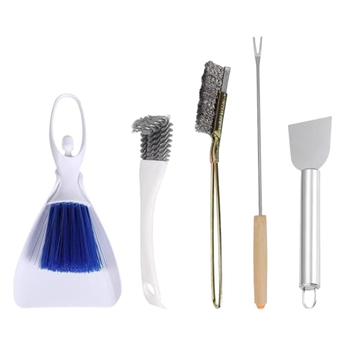 KAHDGSS Vogelkäfig-Reinigungszubehör-Set, Edelstahl-Werkzeug und Bürste für Haustierkäfig, Hygienes, Vogelkäfig-Reiniger-Set, Vogelkäfig-Reiniger, 5-teilig KAHDGSS Vogelkäfig-Reinigungszubehör-Set, Edelstahl-Werkzeug und Bürste für Haustierkäfig, Hygienes, Vogelkäfig-Reiniger-Set, Vogelkäfig-Reiniger, 5-teilig von KAHDGSS
