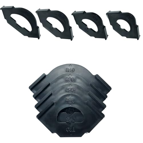 Kit Router Ortungsschablonen Holz Holz für schnelle und einfache Winkelpositionierung Kollektion R20-R40 Radius Rams von KAHDGSS