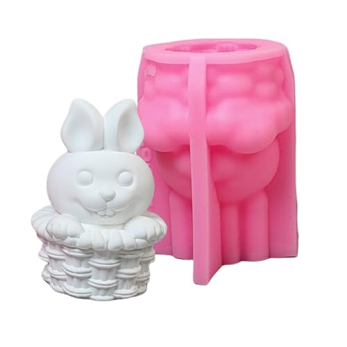Korb Kaninchen Statue Silikon Kerzenform Epoxidharz Für Kerzenseife Fondant Schokoladenkuchen Backen Korb Kaninchen Statue Silikon Kerzenform Epoxidharz Für Kerzenseife Fondant Schokoladenkuchen Backen von KAHDGSS