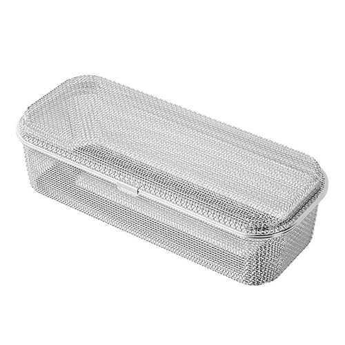 Küchenutensilienreinigungskorb Edelstahlbox Für Löffel Und Stäbchen Trocknen Praktischer Besteck Lagerbehälter Utensilienreinigungskorb von KAHDGSS
