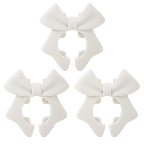 KAHDGSS Lebensmittelqualität Silikon Kochgeschirr Organisatoren Bowknot Design Sichern Spoon Spatulas Clip Für Töpfe Kanten Spülmaschine Geschirrspüler Silikone Kochwerkzeugständer von KAHDGSS