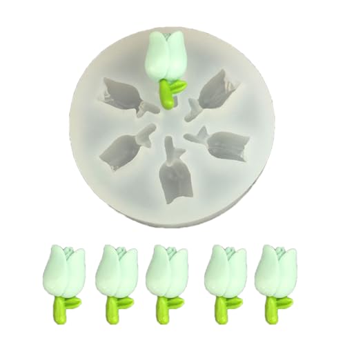 Lebensmittelqualität Silikonform Für Handwerksharz Accessoires Mit Frangipani Rose Tulpen Blütenknospen Doppelschicht Silikonform von KAHDGSS