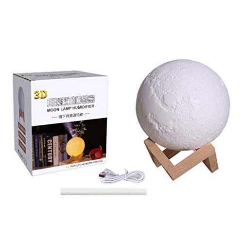 Luftbefeuchter Mondlampe Luftbefeuchter mit 3 Beleuchtungsmodi Nachtlicht USB Air Diffusor Ständer Schreibtisch Luftbefeuchter Luftbefeuchter Luftdiffusor für ätherische Öle Defuser Diffusoren für Luftbefeuchter Mondlampe Luftbefeuchter mit 3 Beleuchtungsmodi Nachtlicht USB Air Diffusor Ständer Schreibtisch Luftbefeuchter Luftbefeuchter Luftdiffusor für ätherische Öle Defuser Diffusoren für von KAHDGSS