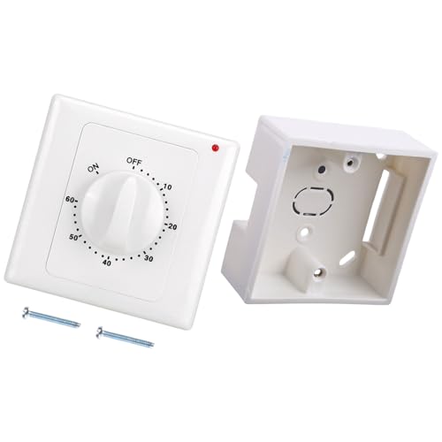 Mechanische Countdown-Timer-Schalter für die Wand, hohe Leistung, 220 V Schalter, digitale Zeitschaltuhr, Steuerschalter, Platte von KAHDGSS