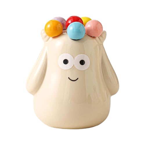 Obstgabel Set Mit Keramikhalter Edelstahl Dessertgabeln Und Lagerglas Küche Arbeitsplatte Organizer Keramik Obstgabelhalter von KAHDGSS