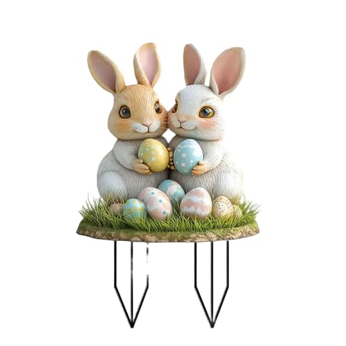 Outdoor Dekoration Garten Steck Ostereier Kaninchen Und Kuh Kaninchen Schild Freien Garten Decore Stake Acryl Osterskulptur Outdoor Dekoration Garten Steck Ostereier Kaninchen Und Kuh Kaninchen Schild Freien Garten Decore Stake Acryl Osterskulptur von KAHDGSS