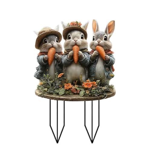 Outdoor Dekoration Garten Steck Ostereier Kaninchen Und Kuh Kaninchen Schild Freien Garten Decore Stake Acryl Osterskulptur Outdoor Dekoration Garten Steck Ostereier Kaninchen Und Kuh Kaninchen Schild Freien Garten Decore Stake Acryl Osterskulptur von KAHDGSS