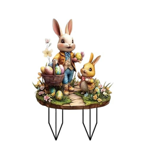 Outdoor Dekoration Garten Steck Ostereier Kaninchen Und Kuh Kaninchen Schild Freien Garten Decore Stake Acryl Osterskulptur Outdoor Dekoration Garten Steck Ostereier Kaninchen Und Kuh Kaninchen Schild Freien Garten Decore Stake Acryl Osterskulptur von KAHDGSS