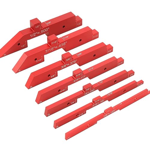 Router Table Setup Rod Set 7pcs Setups Blocks Height Gauge Set for Router Table Cutter Accessories & Router Table Setup Rod Set 7pcs Setups Blocks Height Gauge Set for Router Table Cutter Accessories & von KAHDGSS