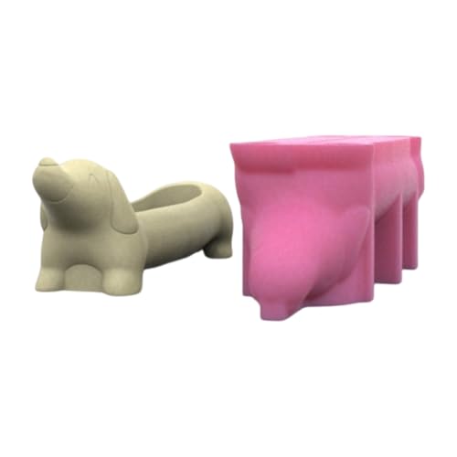 Sukkulente Pflanzerformform Form Flexible Vase Formen Dackel Hundeform Blütenknopfform Geeignet Zur Herstellung Von Silikonbetonform Geeignet von KAHDGSS