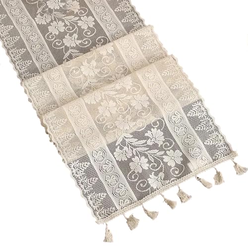 Tischdecke mit klassischer Spitze, perfekt für Hochzeitsempfänge und Festivals, Feiern, Veranstaltungen von KAHDGSS