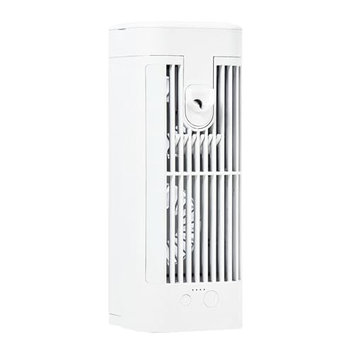 Tragbarer Ventilator für Klimaanlagen, mit Nachtlicht, wiederaufladbarer Luftkühler mit 120 ml Wassertanks und Verdunstungskühlern von KAHDGSS