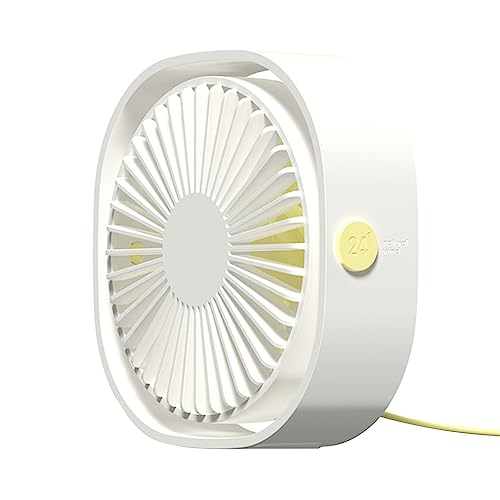 USB Wiederaufladbare Ladungstisch Lüfter Desktop Office Ventilator 3 Geschwindigkeit Verstellbar Für Hauszimmer Schlafzimmer Innenräume Autoluftkühler Lüfter Drei Windgeschwindigkeit Lüfter Luft von KAHDGSS