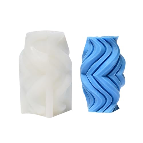 Weawed Stripe Silikonkerzenformen Zur Herstellung Von Seife Home Dekoration Geometrische Zylinderformmikrowelle Sicher Weawed Stripe Silikonkerzenformen Zur Herstellung Von Seife Home Dekoration Geometrische Zylinderformmikrowelle Sicher von KAHDGSS