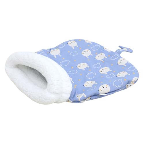 KAHDGSS Winter Warme Katzen Bettwäsche Weich Waschbar Haustier Schlafbeutel Für Innen Freien Freien Tragbare Design Cartoon Muster Rest BEGENHEIT INNEN Outdoor PET SEEP SAFT von KAHDGSS