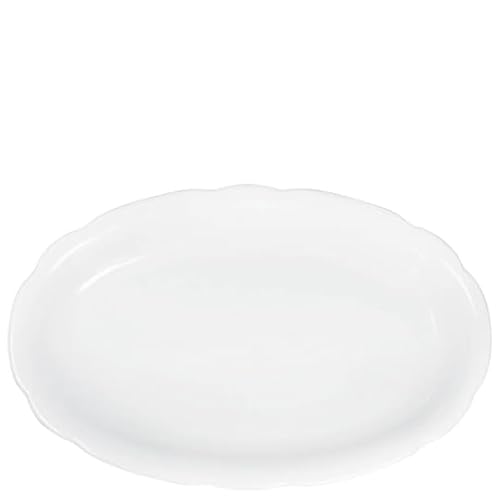 KAHLA Rossella Platte oval 32 cm| weiße Servierplatte aus Porzellan von KAHLA