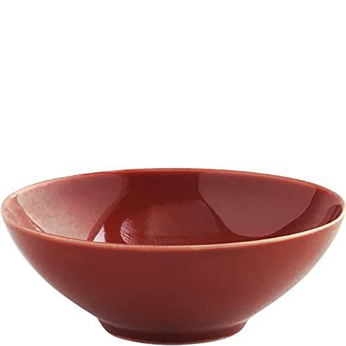 KAHLA 1T2919A93020W Homestyle Schale 11 cm, 0,15 l siena red mediterranes Geschirr aus Porzellan mit Steingut- und Keramiklook Dipschale Teeschälchen Teeschale Kompottschale rund rot von KAHLA