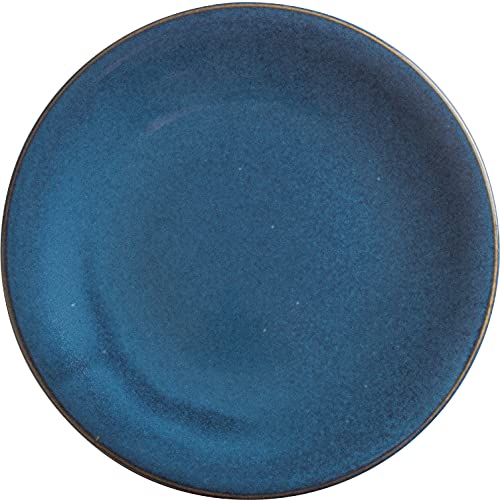 KAHLA 1T3437A93021W Homestyle Speiseteller 26,5 cm atlantic blue orientalisches Geschirr aus Porzellan mit Steingut- und Keramiklook flacher Teller großer Essteller Speiseteller XL rund blau von KAHLA