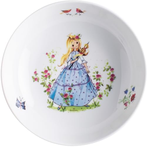 KAHLA 203418A50849C Kids tiefer Teller 18 cm Dornröschen | Suppenteller mit Dornröschen Design aus Porzellan von KAHLA