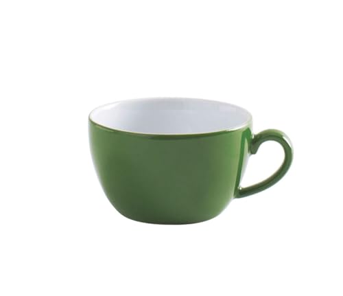 KAHLA 204708A69274C Pronto Colore Cappuccino-Obertasse 0,25 l smaragd green|dunkelgrüne Tasse aus Porzellan von KAHLA