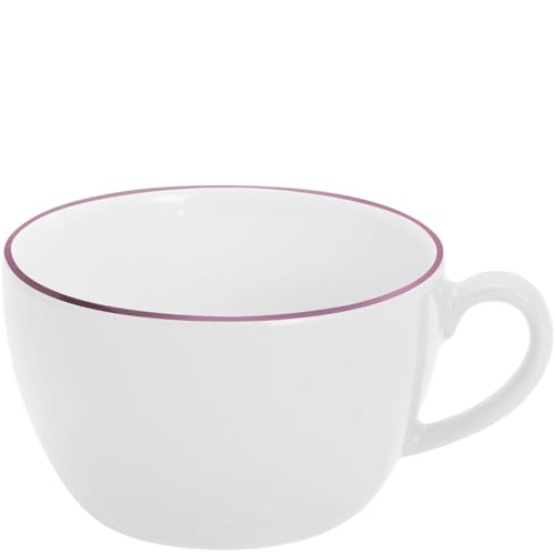 KAHLA 204708A69973C Pronto Line Cappuccino-Obertasse 0,25 l Line wild berry | Kaffeetasse mit lila Linie aus Porzellan von KAHLA