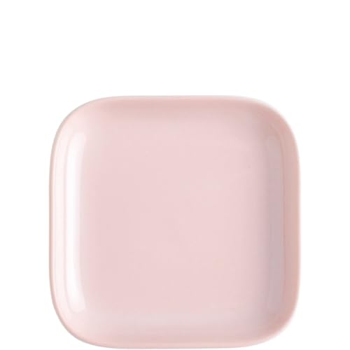 KAHLA 207761A69410C Pronto Colore Deckelchen eckig 10x10 cm pastel rose|rosa kleine Platte aus Porzellan von KAHLA