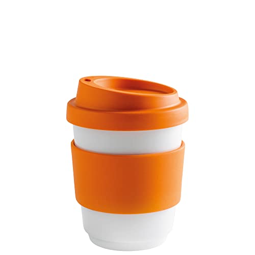 KAHLA 2DH167A44002C fillit Becher 0,27 l sunset orange To Go Becher aus Porzellan von KAHLA