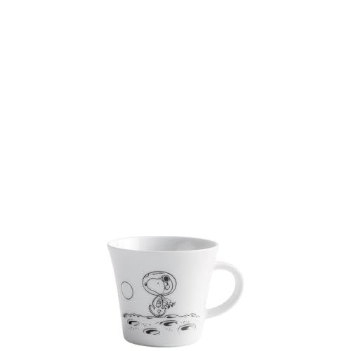 KAHLA 324723A50982CP Peanuts Obertasse 0,22 l Peanuts Space | weiße Kaffeetasse mit Peanuts Motiv aus Porzellan von KAHLA