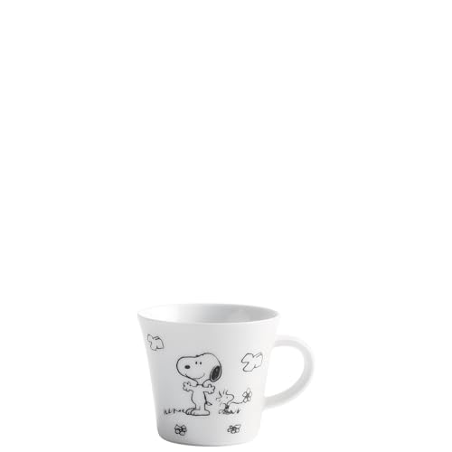 KAHLA 324723A50983CP Peanuts Obertasse 0,22 l Peanuts Flower | weiße Kaffeetasse mit Peanuts Motiv aus Porzellan von KAHLA