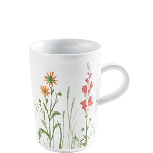 KAHLA 394727A50002C Five Senses Wildblume Macchiato-Obertasse 0,35 l | Kaffeetasse mit Blumenmotiv aus Porzellan rot/gelb von KAHLA