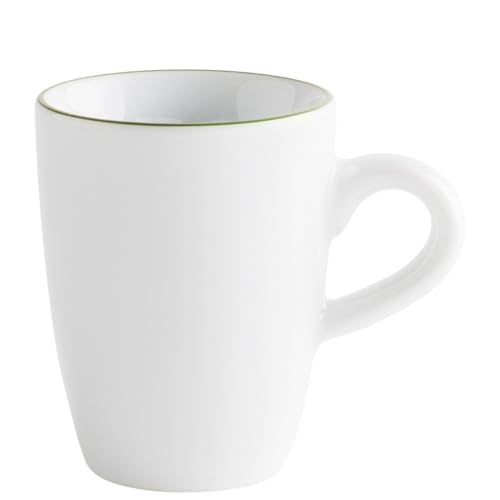 KAHLA 574732A69980C Pronto Line Espresso-Obertasse hoch 0,10 l Line smaragd green | Espressotasse mit dunkelgüner Linie aus Porzellan von KAHLA