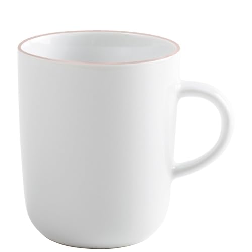 KAHLA 575335A69972C Pronto Line Becher 0,35 l Line pastel rose | Becher mit rosa Linie aus Porzellan von KAHLA