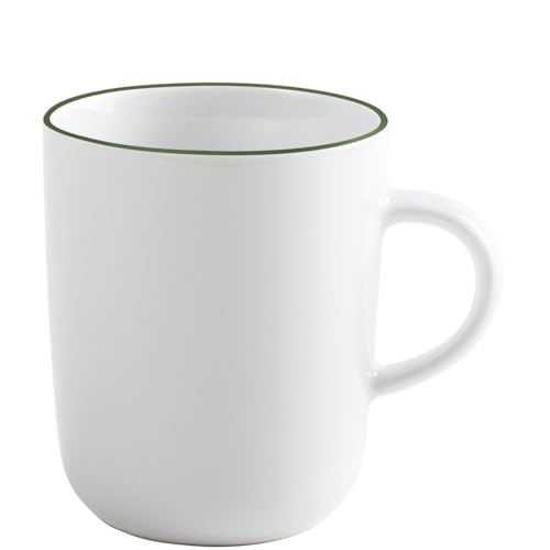 KAHLA 575335A69980C Pronto Line Becher 0,35 l Line smaragd green | Becher mit dunkelgüner Linie aus Porzellan von KAHLA