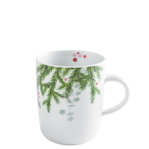 KAHLA 575335A10470C Aronda Hello Winter Becher 0,35 l | Kaffeetasse mit Weihnachtsmotiv aus Porzellan von KAHLA