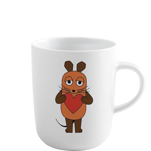 KAHLA DieMaus Becher 0,35 l Herz Maus | weißer Becher im Sendung mit der Maus Design KAHLA DieMaus Becher 0,35 l Herz Maus | weißer Becher im Sendung mit der Maus Design von KAHLA