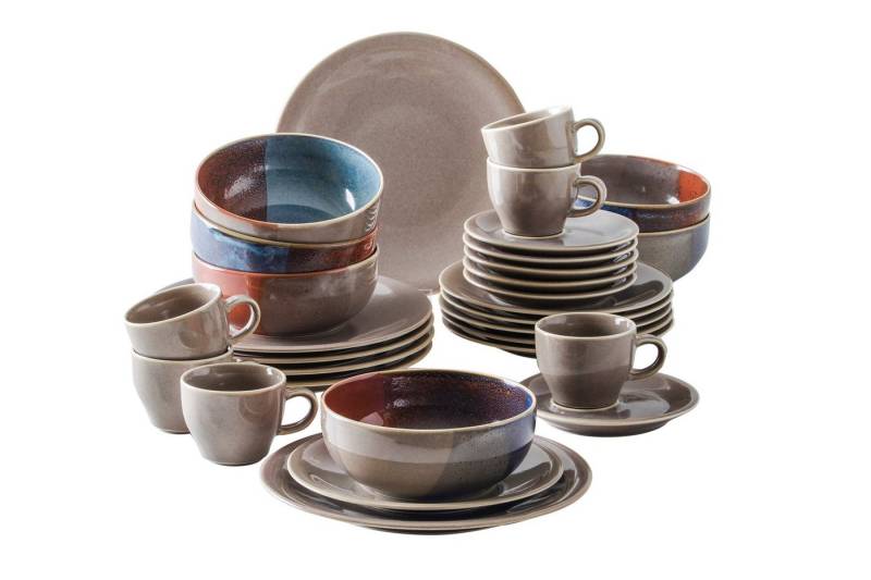 KAHLA Geschirr-Set Homestyle Kombiservice (30-tlg), 6 Personen, Porzellan, Handglasiert, Made in Germany von KAHLA