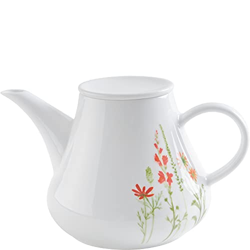 KAHLA 391125A76875C Five Senses Wildblume Kaffee-/Tee-Kanne 1,50 l | Krug 1500 ml mit Blumenmotiv aus Porzellan von KAHLA