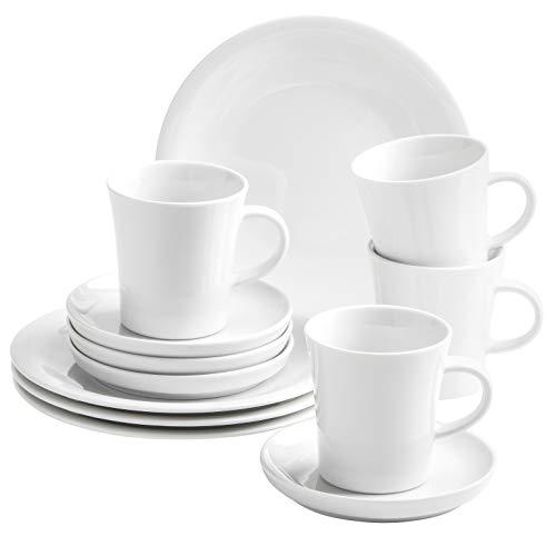 KAHLA Update Kaffee-Set 12tlg. weiß | weißes Geschirrset für 4 Personen von KAHLA
