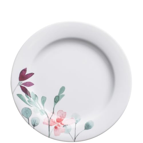 KAHLA Pronto Heyday Brunch-Teller 23 cm | weißer Frühstücksteller mit Blumendekor von KAHLA