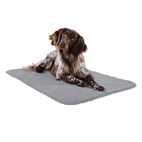 KAHU Haus- und Heimtierdecke • Super Softe Warme und Weiche Decke für Haustier • Hundedecke • Fleece Decke/Tier • Schlafdeck Überwurf für Hundebett Sofa und Couch • 70 x 100 cm • Grau von KAHU