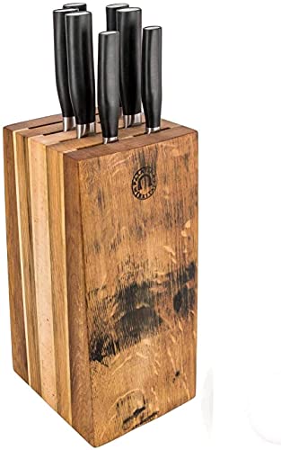 Exklusiver Kai Tim Mälzer KAMAGATA Messerblock | handgefertigter Messerblock (Eiche) | bestückt mit 7 ultrascharfen japanischen Küchenmesser | VK: 749,- € von KAI/Palatina Werkstatt