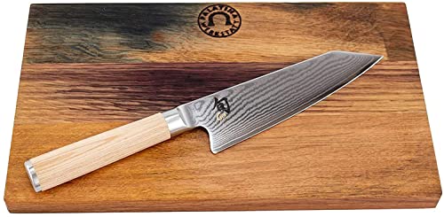 Kai Shun Classic White Kiritsuke DM 0777W limitiertes Kochmesser 15 cm+ Küchenbrett 30 x18 cm von Palatina Werkstatt