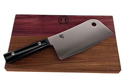 KAI Shun Classic Angebotsset | japanisches Hackmesser/Hackbeil, DM-0767 | + großes, handgefertigtes Fassholzbrett (Eiche), 30x18 cm | VK: 225,- € von KAI/Palatina Werkstatt