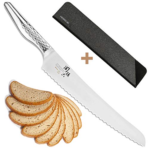 KAI Seki Magoroku Shoso Brotmesser 24 cm lang inklusive Klingenschutz von KAI / Prymo.de